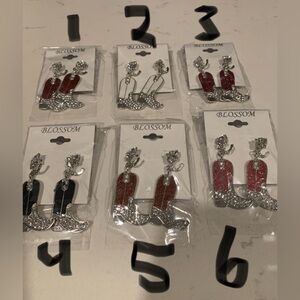 Cowgirl with Horse Shoe Earrings